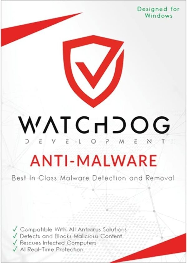 Watchdog Anti-Malware 2022 1 PC, 1 User - Lifetime License ( Windows ) (Activation Code by Post)