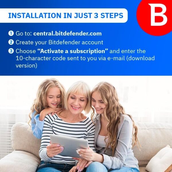 Bitdefender Total Security 2025 | 3 Devices | 1 year Subscription | PC/Mac/iOS/Android | Activation Code by Post - Image 4