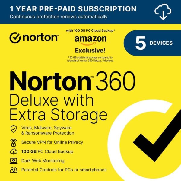 Norton 360 Deluxe 2024, Antivirus software for 5 Devices and 1-year subscription with automatic renewal, Includes Secure VPN and Password Manager, PC/Mac/iOS/Android, Activation Code by email - Image 23