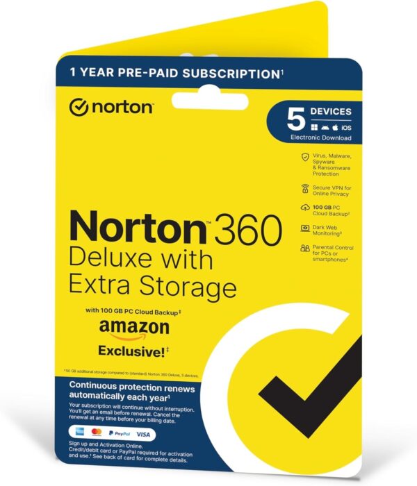 Norton 360 Deluxe 2024, Antivirus software for 5 Devices and 1-year subscription with automatic renewal, Includes Secure VPN and Password Manager, PC/Mac/iOS/Android, Activation Code by email - Image 29