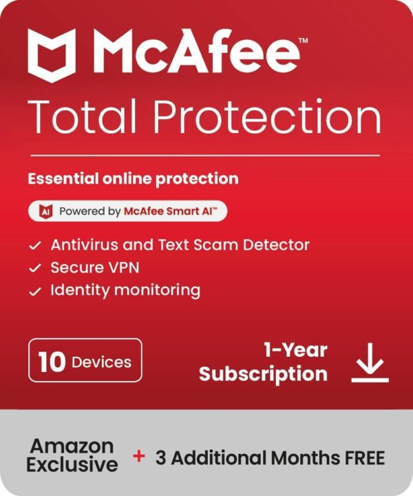 McAfee Total Protection 3-Device 2025 |15-Months |Antivirus, Secure VPN |Includes Security Software, Password Manager, Identity Monitoring | Digital download - Image 10