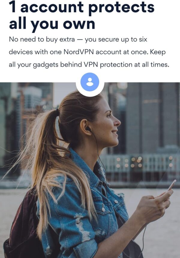 NordVPN Standard - 1-Year VPN & Cybersecurity Software Subscription For 6 Devices - Block Malware, Malicious Links & Ads, Protect Personal Information [Physical box] - Image 3