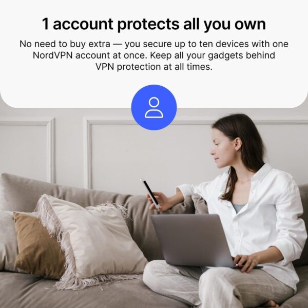 NordVPN Standard - 1-Year VPN & Cybersecurity Software Subscription For 6 Devices - Block Malware, Malicious Links & Ads, Protect Personal Information [Physical box] - Image 23