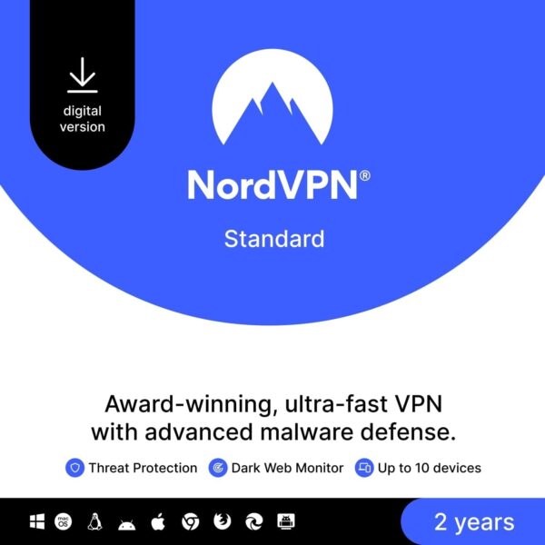 NordVPN Standard - 1-Year VPN & Cybersecurity Software Subscription For 6 Devices - Block Malware, Malicious Links & Ads, Protect Personal Information [Physical box] - Image 48