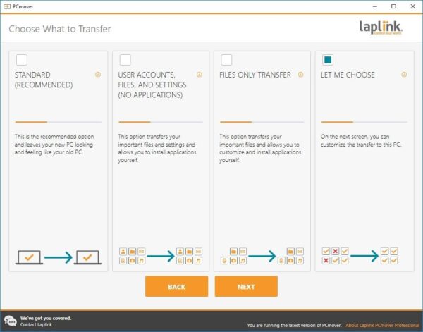 Laplink PCmover Professional 11 - Easily Transfer Files to New Computer - Efficient Migration of Applications from Old PC to a New PC - Data Transfer Software, With Optional Ethernet Cable - 1 License - Image 6