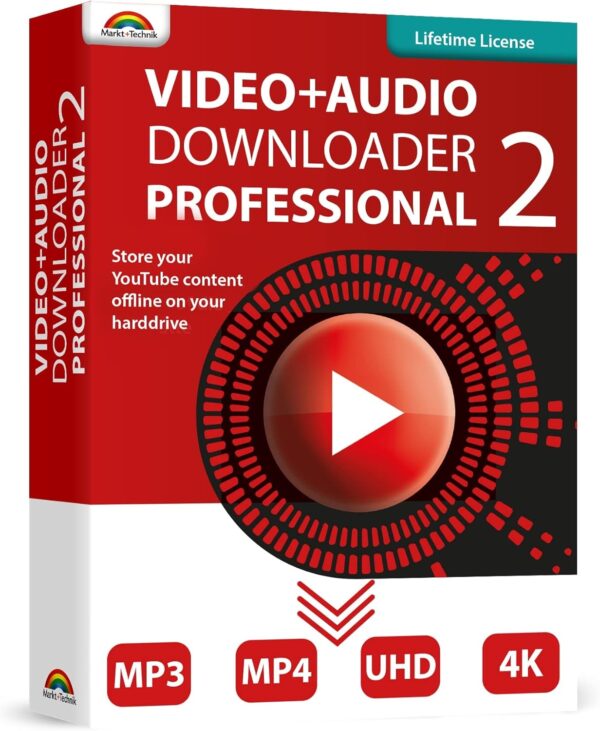 Video and Audio Downloader PRO 2 software for YouTube – download your favorite YouTube videos as MP4 video or MP3 audio – compatible with Windows 11, 10, 8