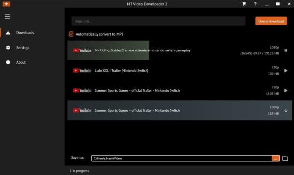 Video and Audio Downloader PRO 2 software for YouTube – download your favorite YouTube videos as MP4 video or MP3 audio – compatible with Windows 11, 10, 8 - Image 2