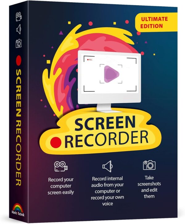 Screen recorder software for PC – record videos and take screenshots from your computer screen – compatible with Windows 11, 10, 8, 7