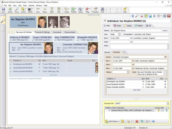 Family Historian 7 Genealogy and Family Tree Software (Windows) - Image 2