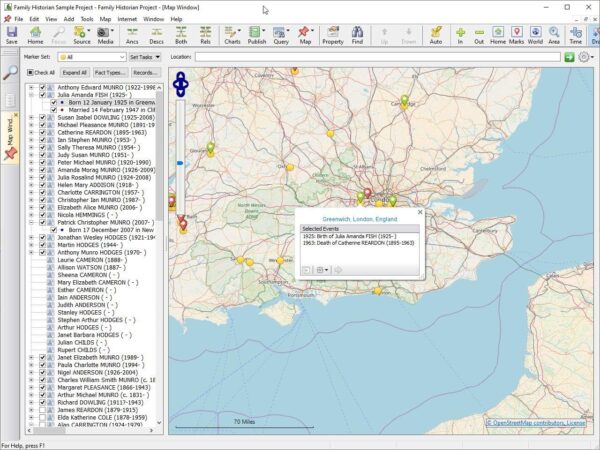 Family Historian 7 Genealogy and Family Tree Software (Windows) - Image 5