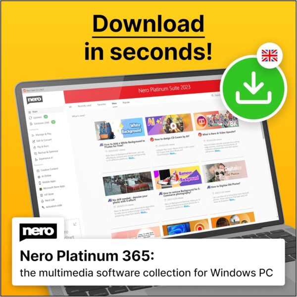 Nero Format Converter | Converter Software | Video: MP4, MPEG, VOB, DAT | Audio: MP3, WAV, FLAC, MP2 | Windows 11 / 10 / 8 / 7 | 1 Device | Unlimited license | Activation code per email - Image 21