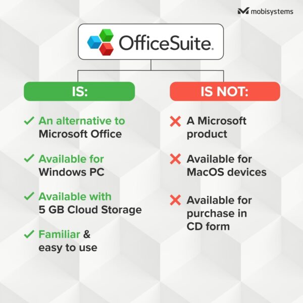 OfficeSuite Home & Business - Lifetime License - Documents, Sheets, Slides, PDF, Mail & Calendar for Windows - Image 3