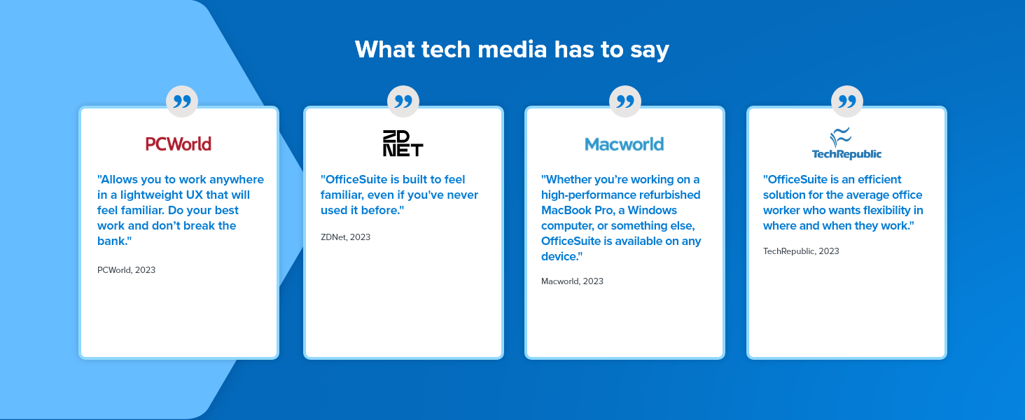 What tech media has to say