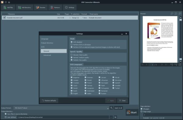 PDF Converter Ultimate - Convert PDF files into Word, Excel, PowerPoint and others - PDF converter software with OCR recognition compatible with Windows 11 / 10 / 8.1 / 8 / 7 - Image 4