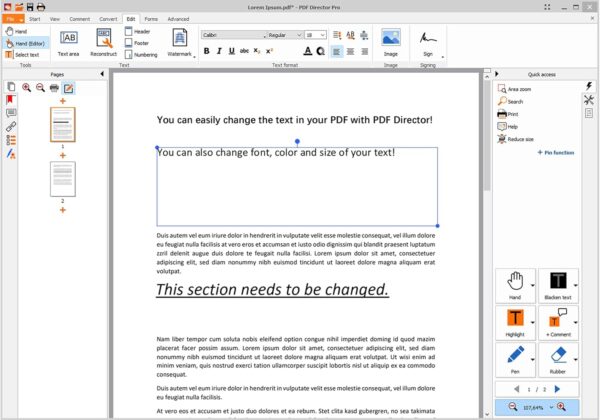 PDF Director Pro – Comprehensive PDF Editor Software compatible with Windows 11, 10, 8 and 7 – Edit, Create, Scan and Convert PDFs – 100% Compatible with Adobe Acrobat - Image 7