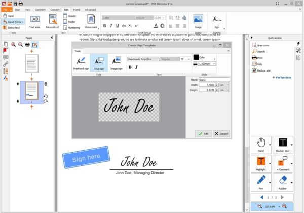 PDF Director Pro – Comprehensive PDF Editor Software compatible with Windows 11, 10, 8 and 7 – Edit, Create, Scan and Convert PDFs – 100% Compatible with Adobe Acrobat - Image 8